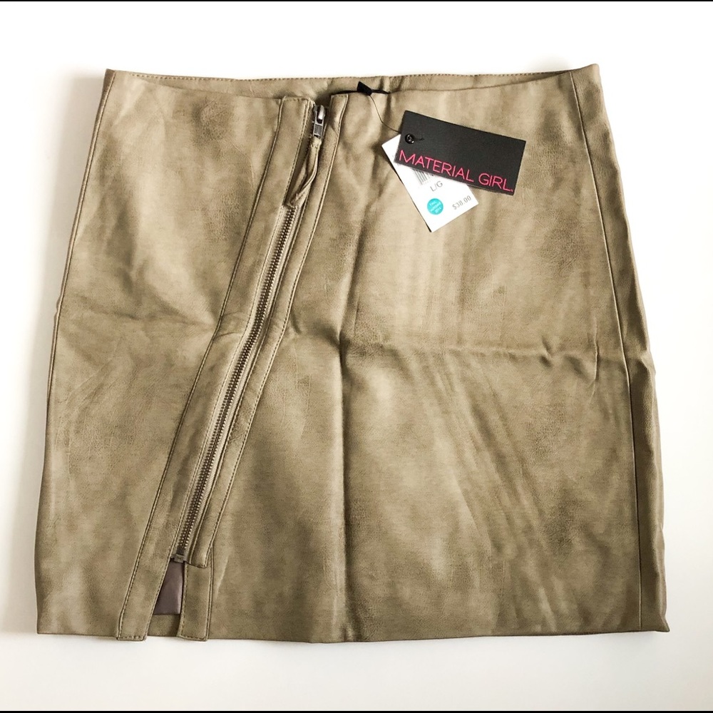 Faux Leather Mini Skirt